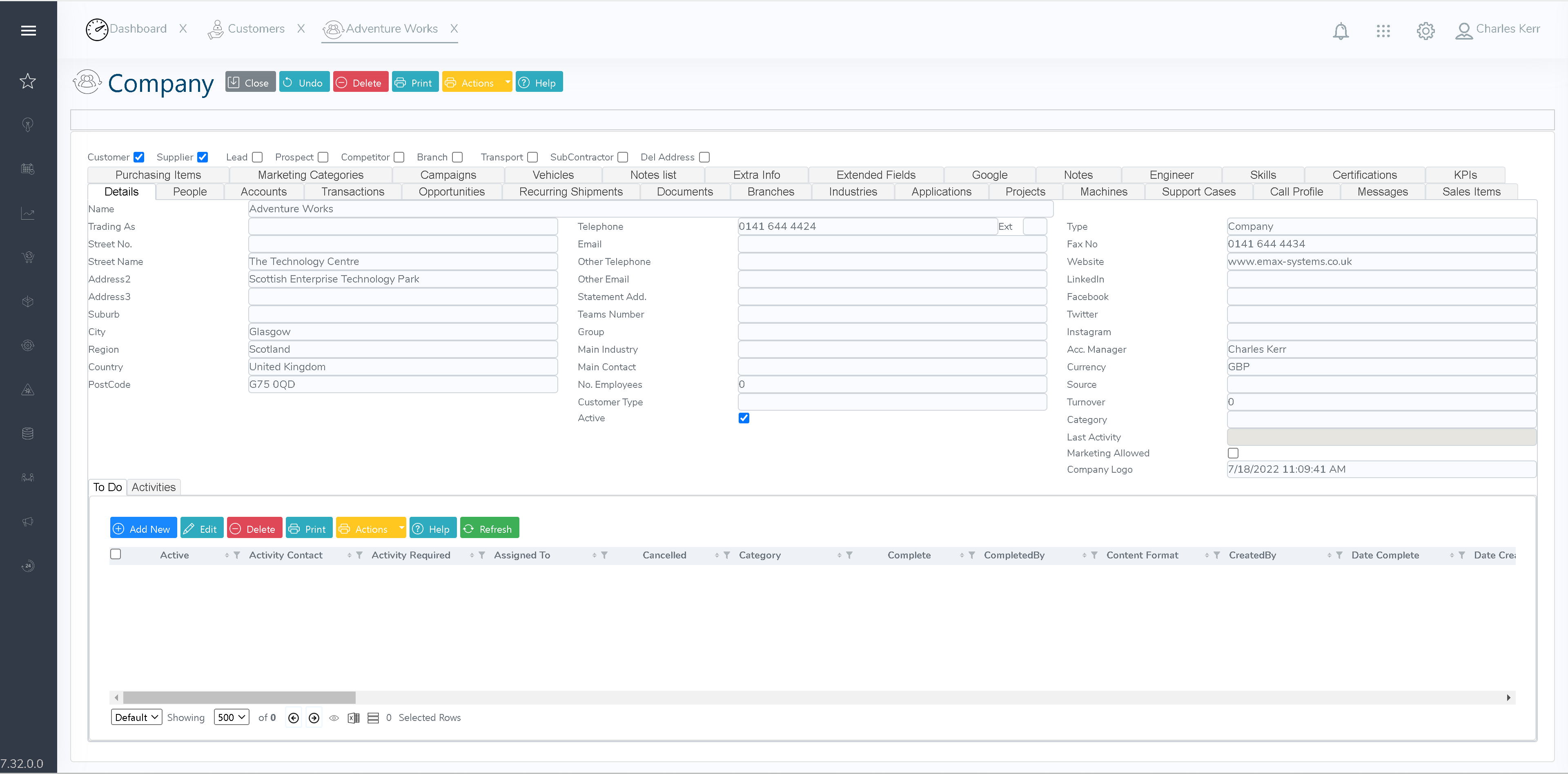 Contact and Account Management